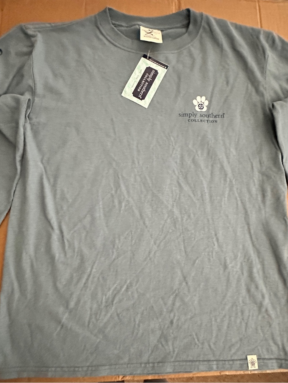 Simply Southern Long-Sleeve Crewneck Shirt - Light Blue